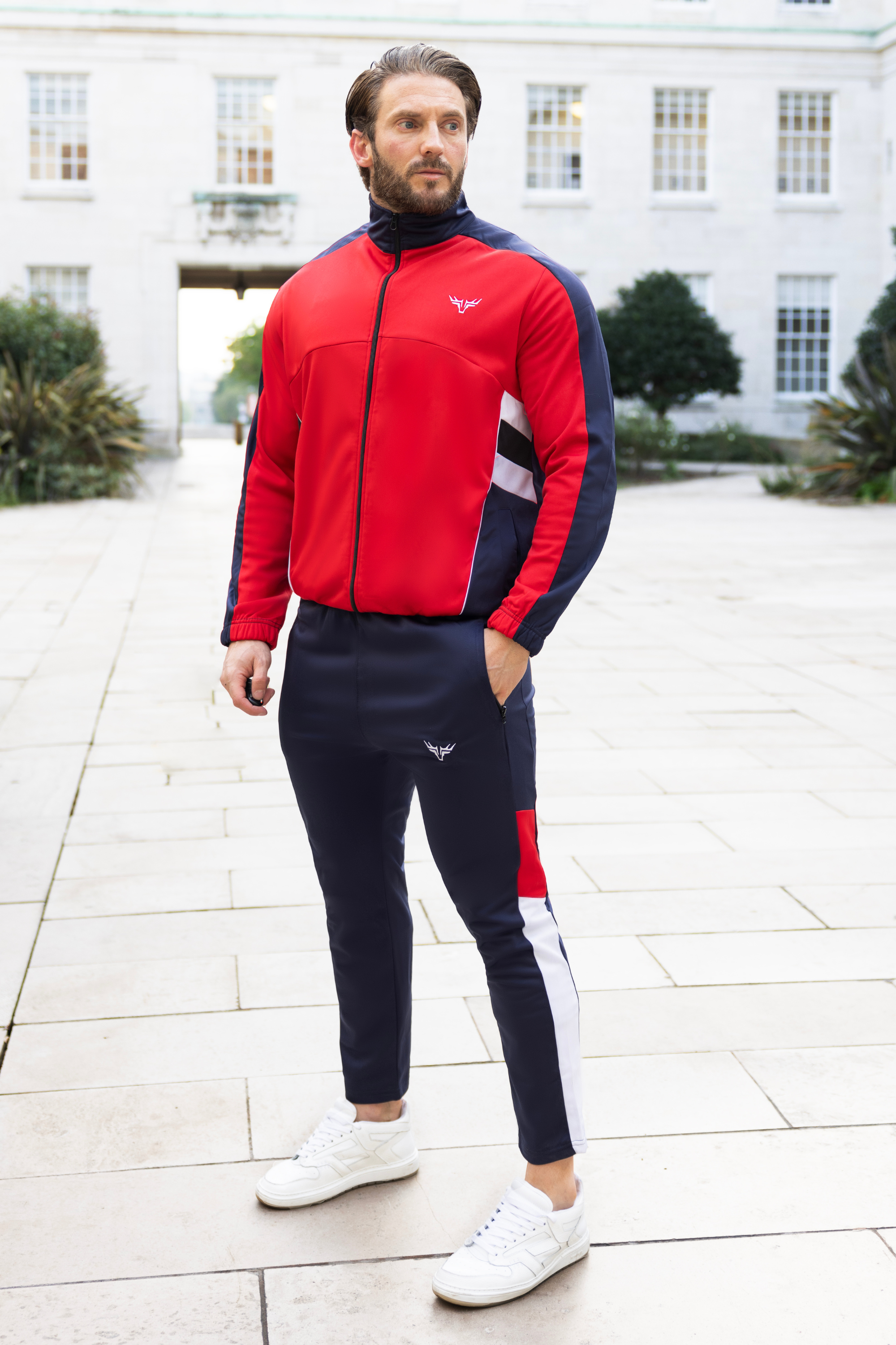 Red Athletic Tracksuit