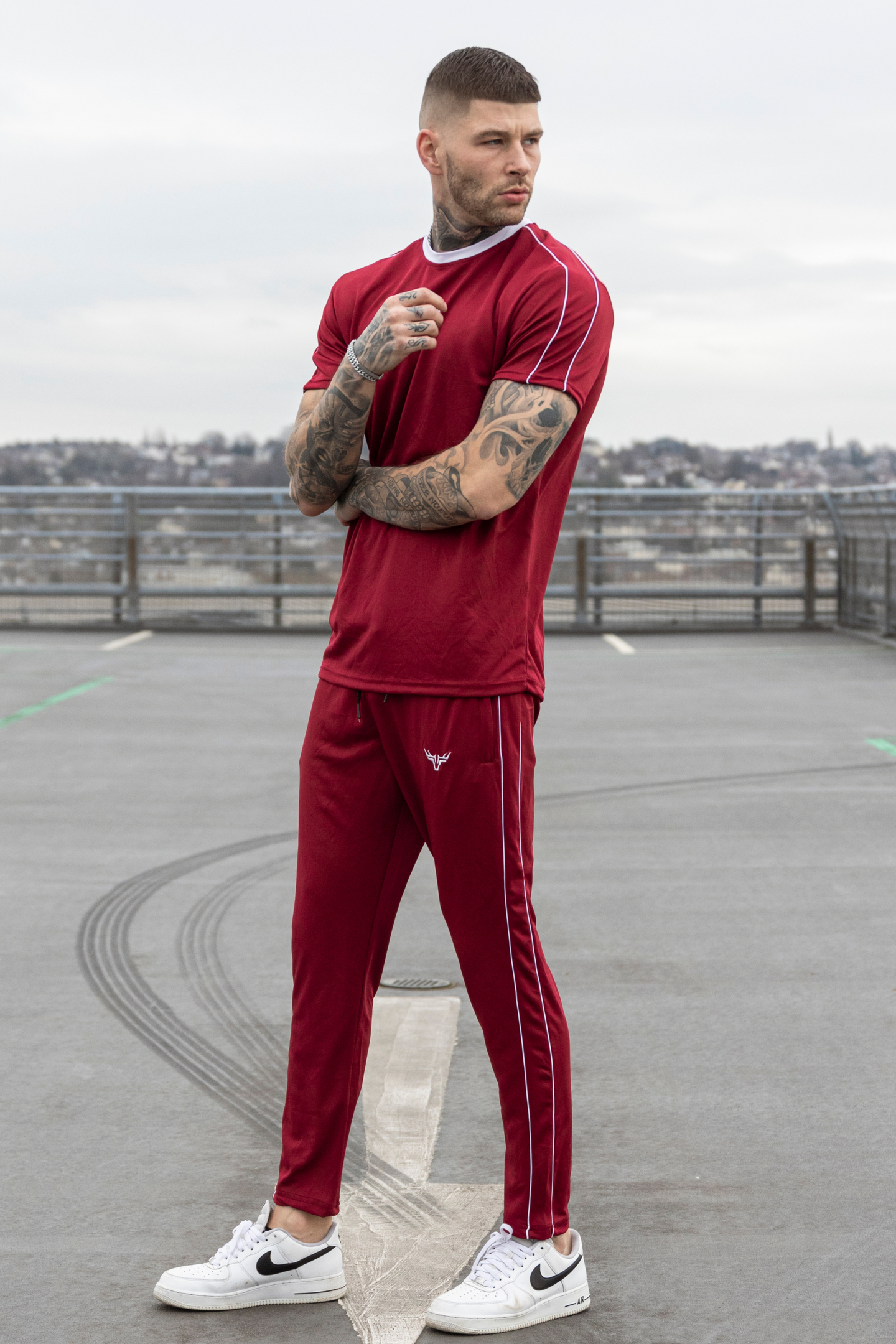 Broncoo Burgundy Clan Trouser