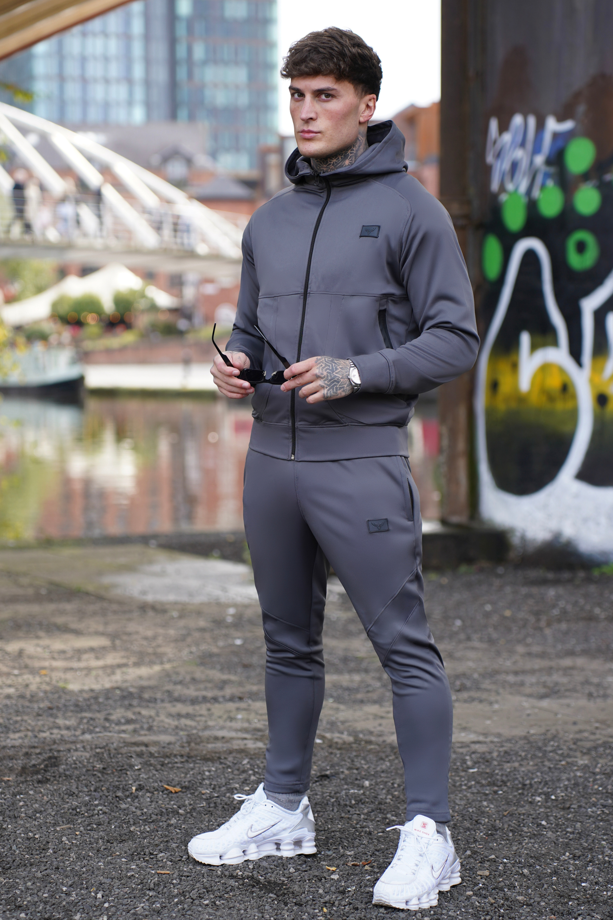 Broncoo Grey Hoodie Tracksuit