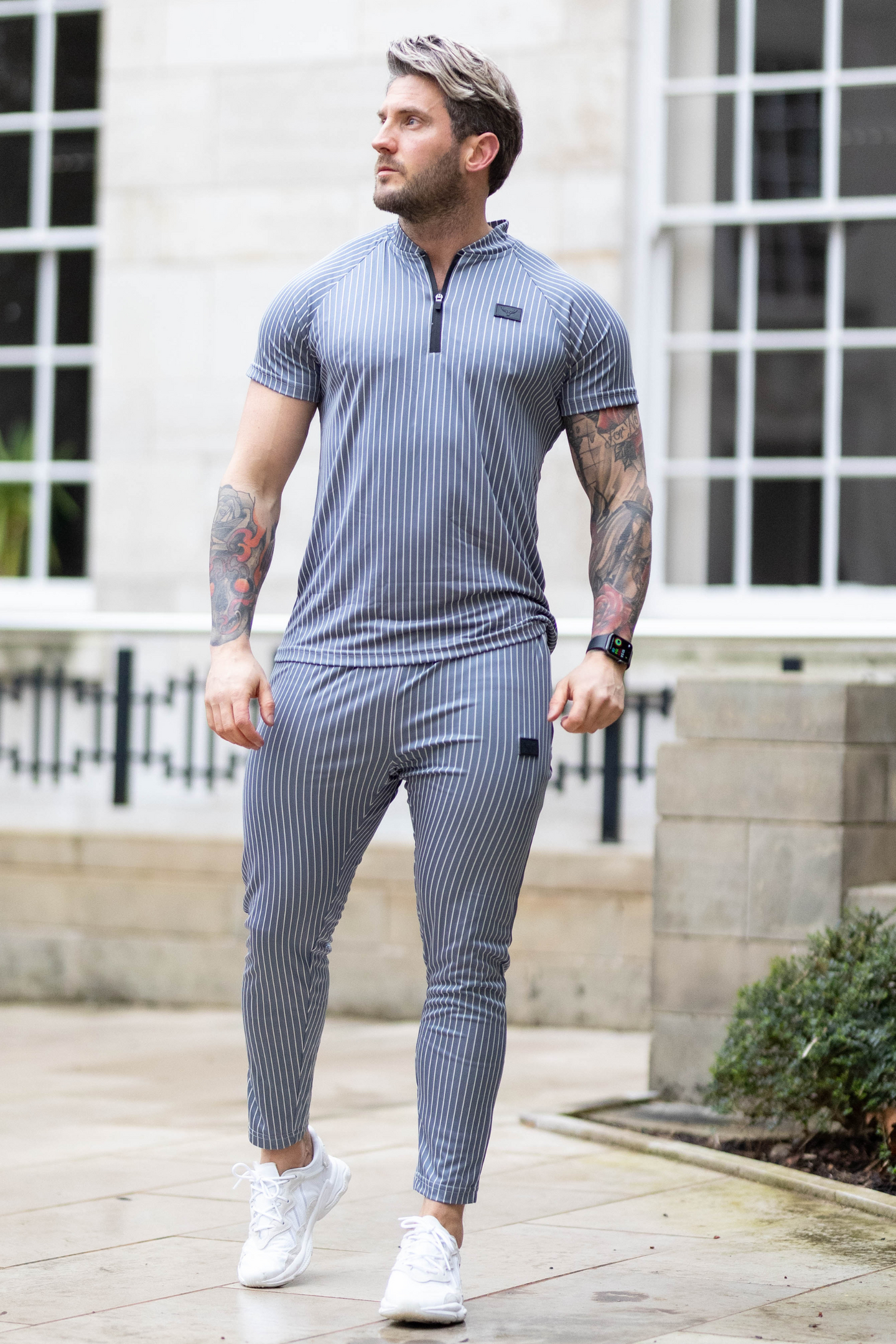 Broncoo Grey Stripe Tracksuit